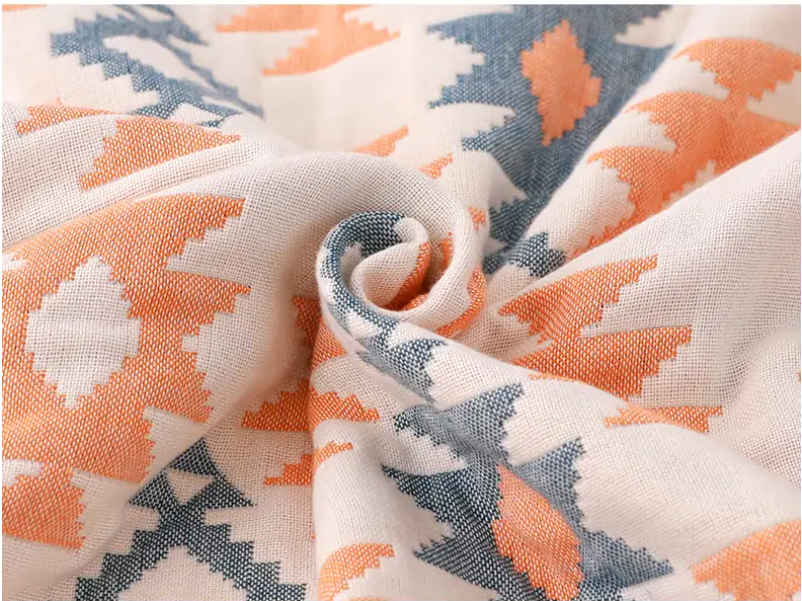 Premium Long-staple Cotton Bath Towels Range in Japanese style Fish Patterns - Navy Blue